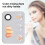 Edelstahl-Make-up-Mischplatte mit Spatel, rechteckige Form 5