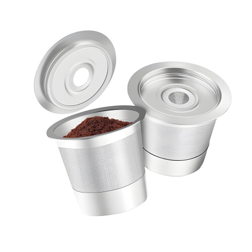 Roestvrijstalen koffiecapsulebeker, herbruikbare beker,