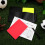 4Sets Voetbal Scheidsrechter Rood Kaarten Set Met Houder Van PVC 3