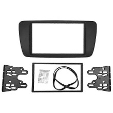 (As show, One size) 2 DIN Adapter CD Trim Panel Stereo Interface Radio Car Frame Panel Fascia for SEAT 2008+