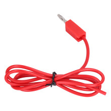 Cables de prueba con enchufe banana J.70010 4 mm rojo 19 A 30 VAC-60 VDC