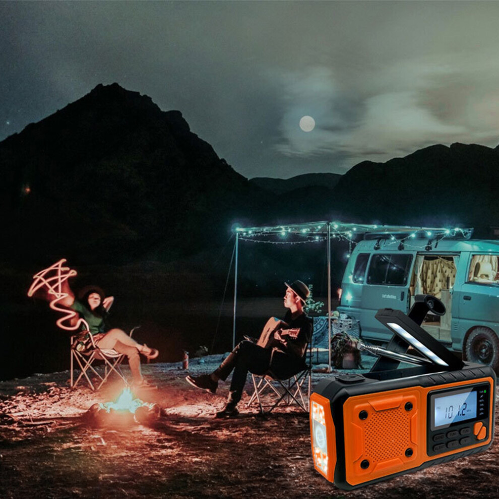 Portable Emergency Hand Crank Radio 4000Mah Power Bank, 15X8x5cm 3251357523354