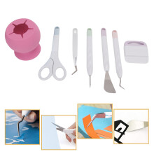 Attrezzi per fai-da-te 7 pezzi/set scatola di stoccaggio in silicone rosa