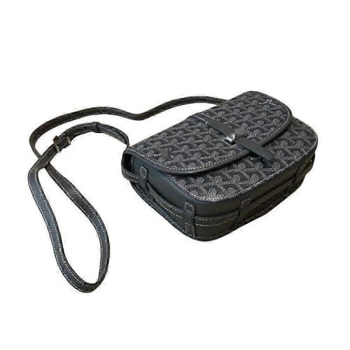 (Gray) Messenger Bag Small Square Bag Shoulder Crossbody Bag_Lucky_B