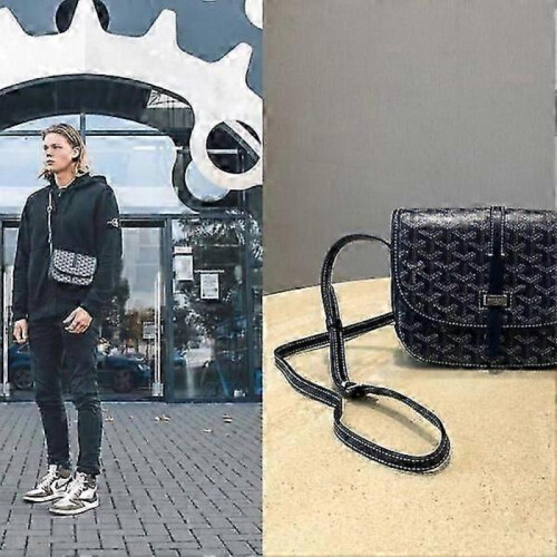 (Black) Messenger Bag Small Square Bag Shoulder Crossbody Bag_Lucky_B 1
