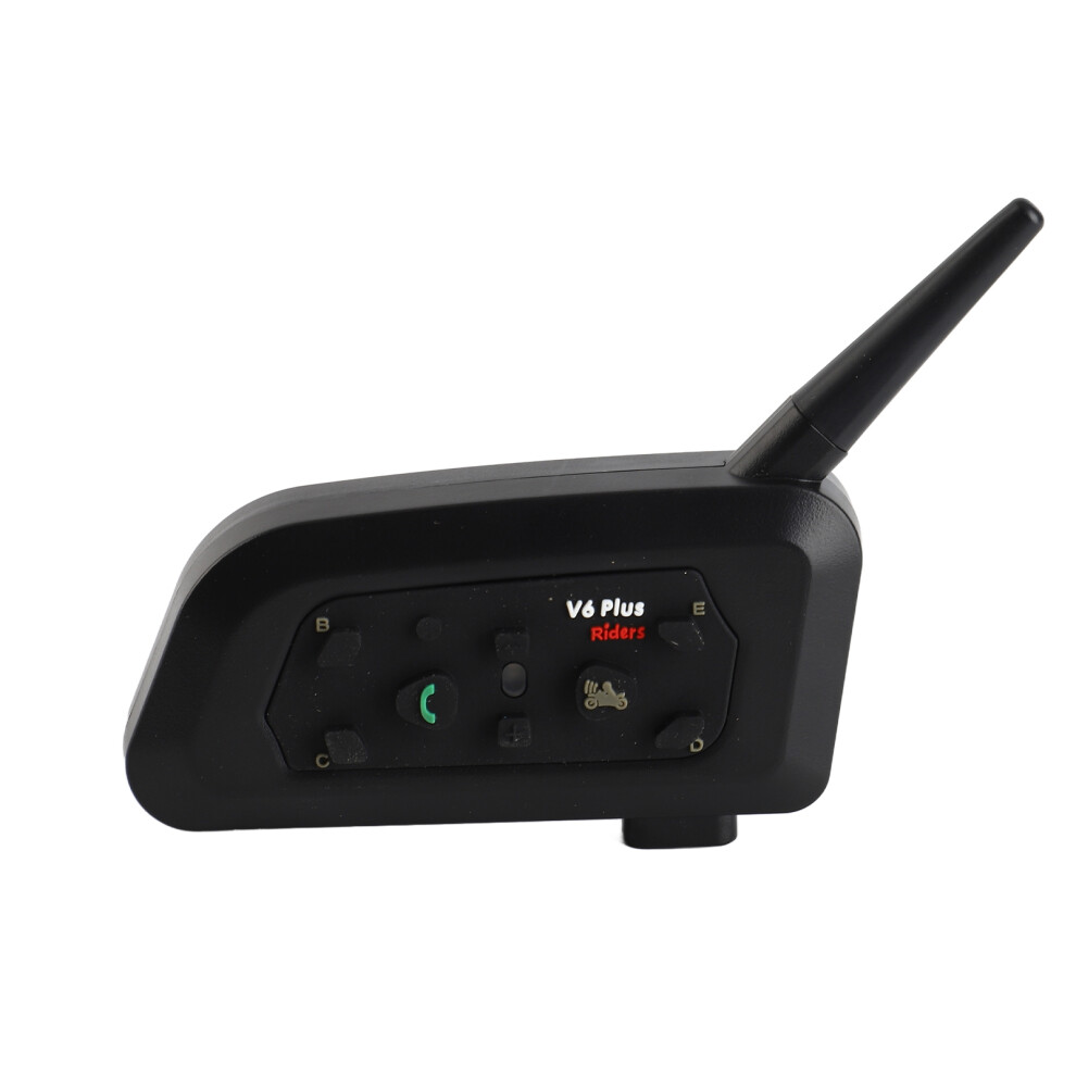 Motorcycle Helmet Intercom V6 Pro 1200M Range 850Mah Battery Black 8761357528013