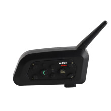 1200M Range BT Motorcycle Helmet Intercom for 6 Riders with Stereo Headset