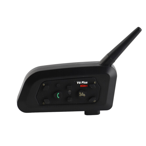 1200M Range BT Motorcycle Helmet Intercom for 6 Riders with Stereo Headset