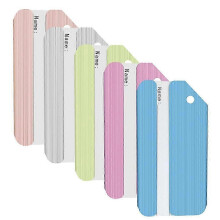 Eco Friendly Luggage Tags Set of 5, Stylish Travel Bag ID Labels