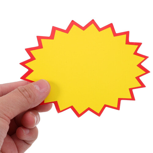 100 11X6 Cm Reclamepapier Explosiesticker Prijsaangeving 2