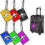 Rectangular Luggage Tags Set of 6, Suitcase ID Travel Labels 1