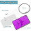 Rectangular Luggage Tags Set of 6, Suitcase ID Travel Labels 3