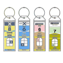 Cruise Luggage Tags Set of 4, Thick Transparent Waterproof Zipper