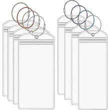 Cruise Luggage Tags Set of 8, Waterproof Plastic Travel ID Labels