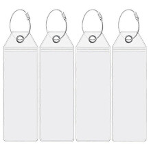 Portable Luggage Tags Set of 4, ID Name Tags Practical Travel Labels