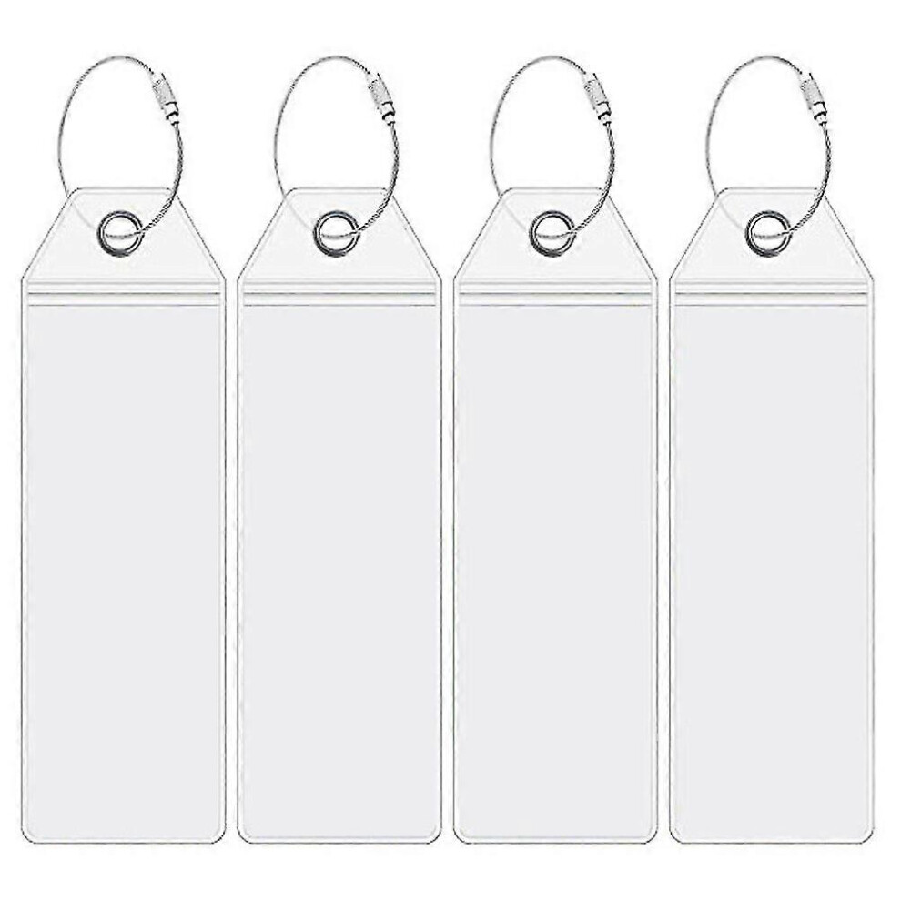 Portable Luggage Tags Set of 4, ID Name Tags Practical Travel Labels