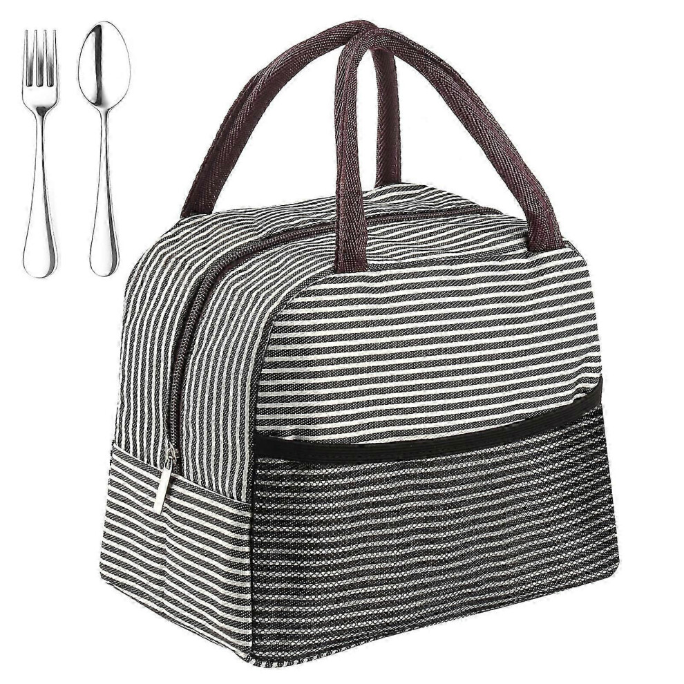 Women's Insulated Lunch Bag, Waterproof Bento Tote for Work Kids