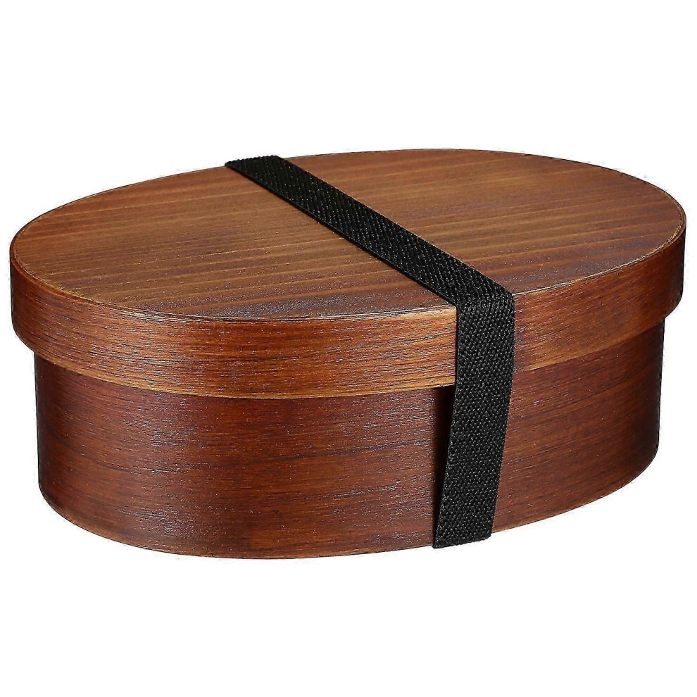 Retro Wooden Sushi Box, Single Layer Japanese Bento Box 501-800ml