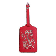 Travel Luggage Tags Red, Wedding Gift Suitcase Tag, Cute Baggage Label