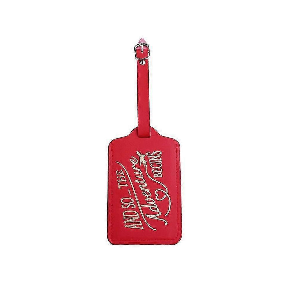 Travel Luggage Tags Wedding Gift Suitcase Tag, Cute Baggage Label Red