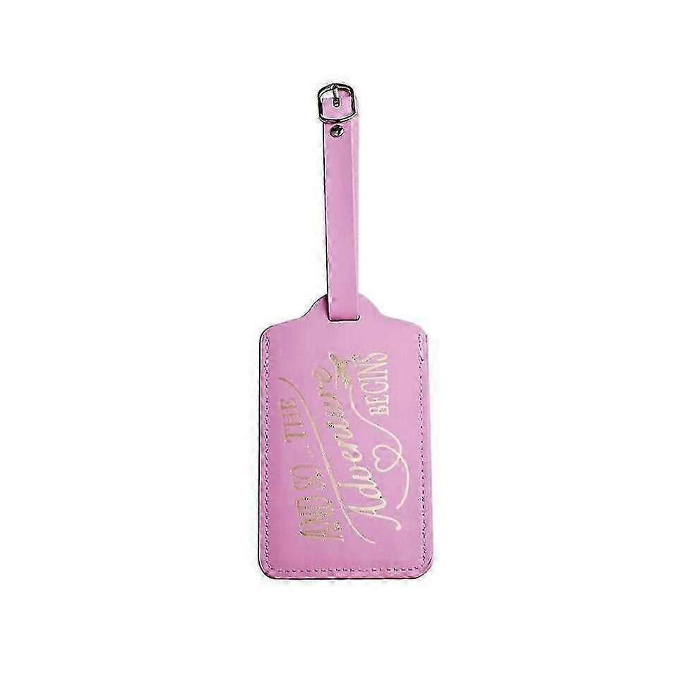 Travel Luggage Tags Wedding Gift Suitcase Tag, Cute Baggage Label Pink