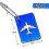 Rectangular Luggage Tags Set of 6, Suitcase ID Tags, Travel Baggage Labels 2