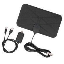 Antena de TV digital interior terrestre HD 4K 1080P Antena 25 dBi Ganancia.Adhesivo