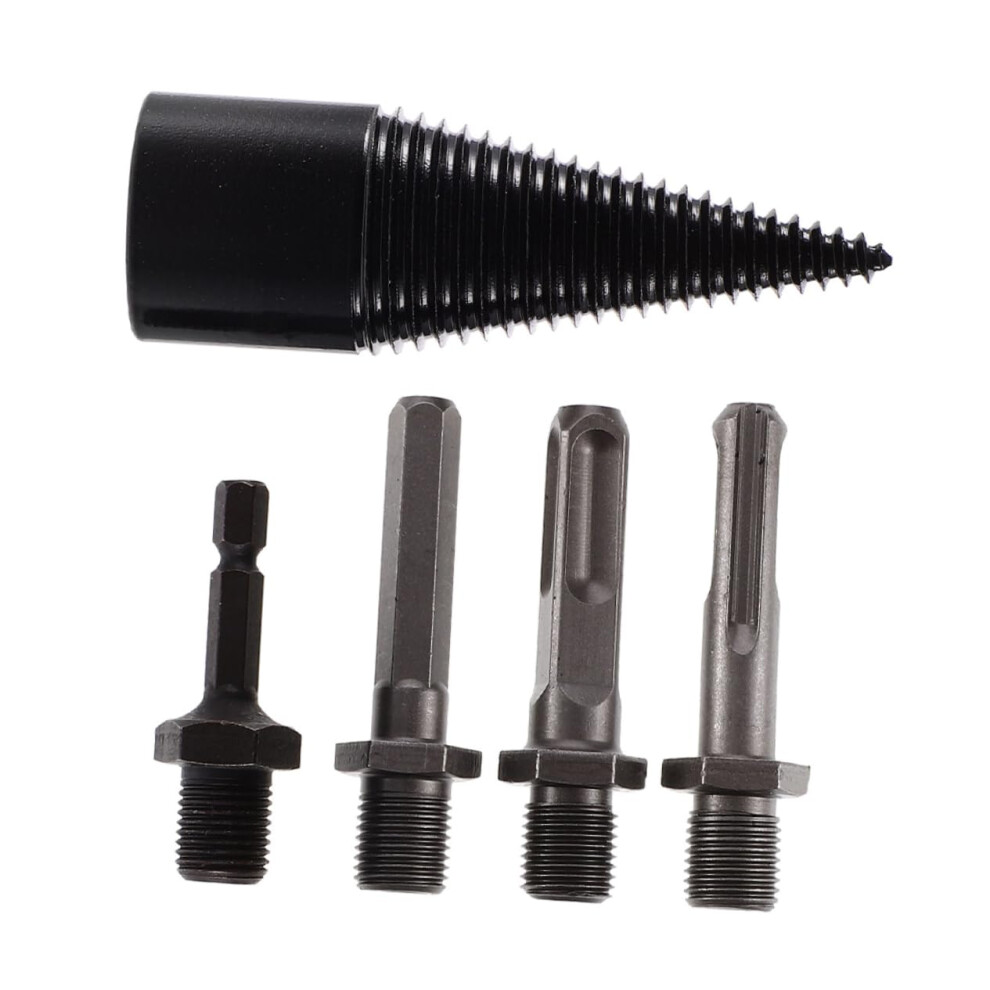 5-Piece Wood Splitter Drill Bit Set With High-Carbon Steel Assorted Bits For Efficient Log Splitting 9339159957196