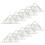 10Pcs 2-in-1 Set Square 180 Degrees Math Protractors-C 1