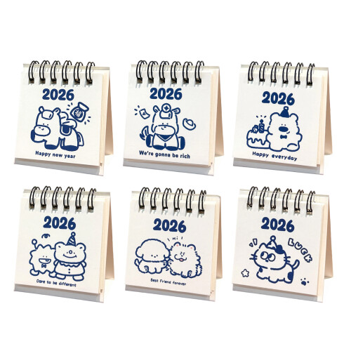 2026 Calendar Compacts Recyclable Paper Craft-Lele Beans 1