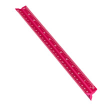 Measuring Ruler 320mm Triangular Scale Tool With Precise-Red
