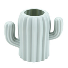 Modern Plastic Pen Slip Base Compact Desktop Storage For-Green