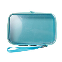 Macaron Tone PVC Makeup Bag Roomy Waterproof Storage-Sky Blue