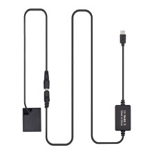 USB Typ-C Dummy-Akku für Fujifilm X-Serie, 8,4V 2A, Schwarz