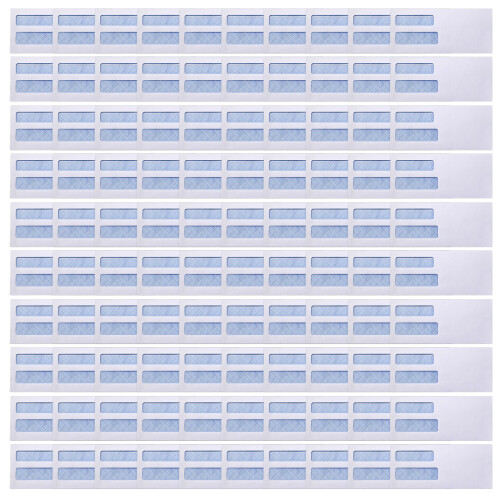 White Business Envelopes Featuring Double Transparent-100