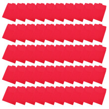 50Pcs Recycled Cardboard DVD Envelopes Slim Portable Design-Red
