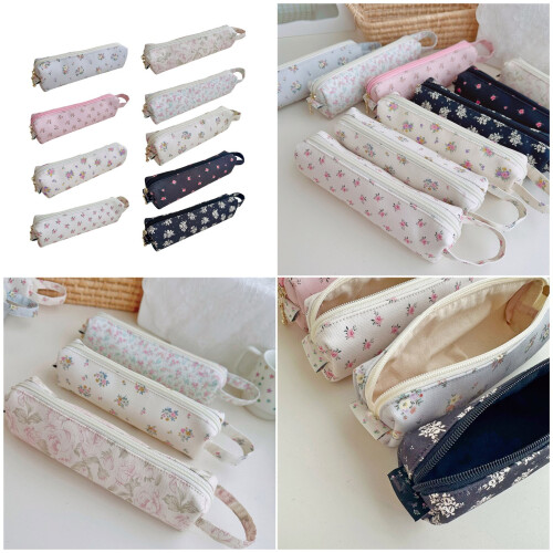 Blossomy Canvas Pencil Case Single Pouches-Foundation powder 2