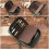 Genuine Cattlehide Pencil Case Natural Aging Finish-Dark green 7