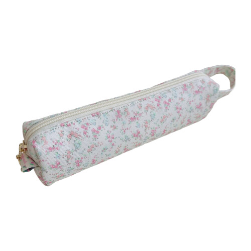 Vegetal Print Fabric Pen Case Permanent Building Single-Meadow