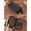 Genuine Cattlehide Pencil Case Natural Aging Finish-Dark green 6