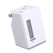 Portable Outdoor Air Pump Vacuum Pump With Light Fan Camping Air Pump For Inflatables White
