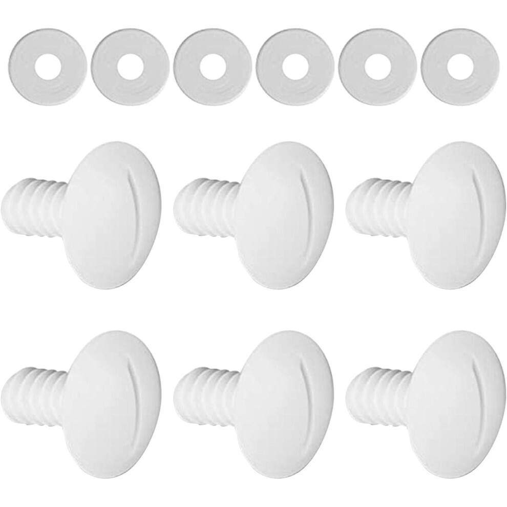 Kikidex (As Show, One Size) 6Pcs Replacement Pool Wheel Screws For 180 280 C55 Pool Cleaner With Extra Washers, C55 C-55 Replacement Parts