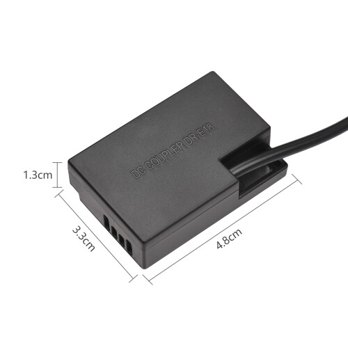 PD USB Typ-C Dummy-Akku für LP-E17 Kameras 8,4 V 2A Schwarz 1