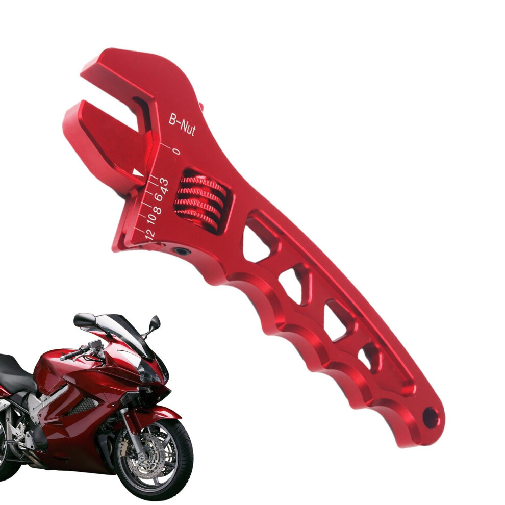 Fitting Wrench 3An-12An Adjustable Aluminum Hose Fittings, Angle Stop Spanner, Oil Hose Wrench For Cars Trucks Suvs Red 9339159957714