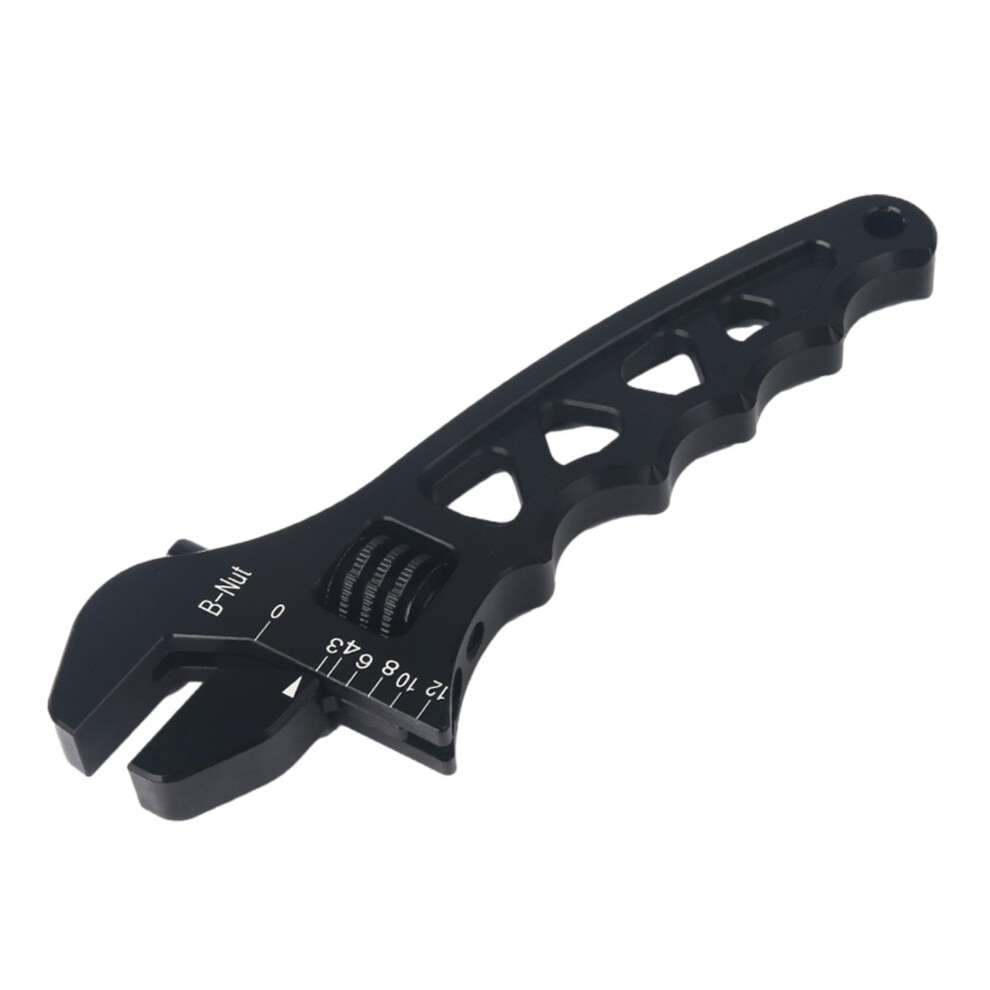 Fitting Wrench 3An-12An Aluminum Adjustable Fitting Tool For Oil Hoses, Angle Stop Spanner, Car Truck Suv Black 9354506661113