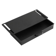 Under Desk Storage Drawer With Lid Black For Makeup And Sundries Compact Under Desk Organizer