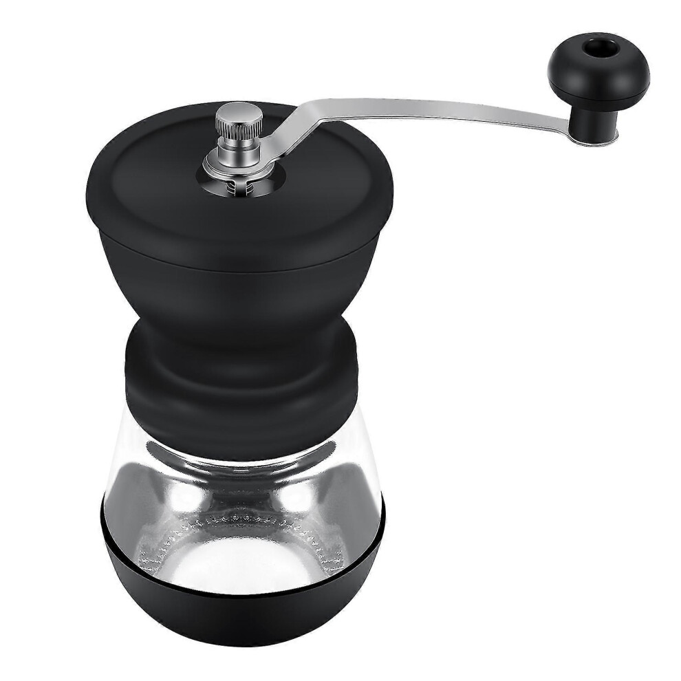 Kikidex (As Show, One Size) Manual Coffee Bean Grinder With Ceramic Burr, Hand Coffee Grinder Mill For Drip Coffee, Espresso, F Brown