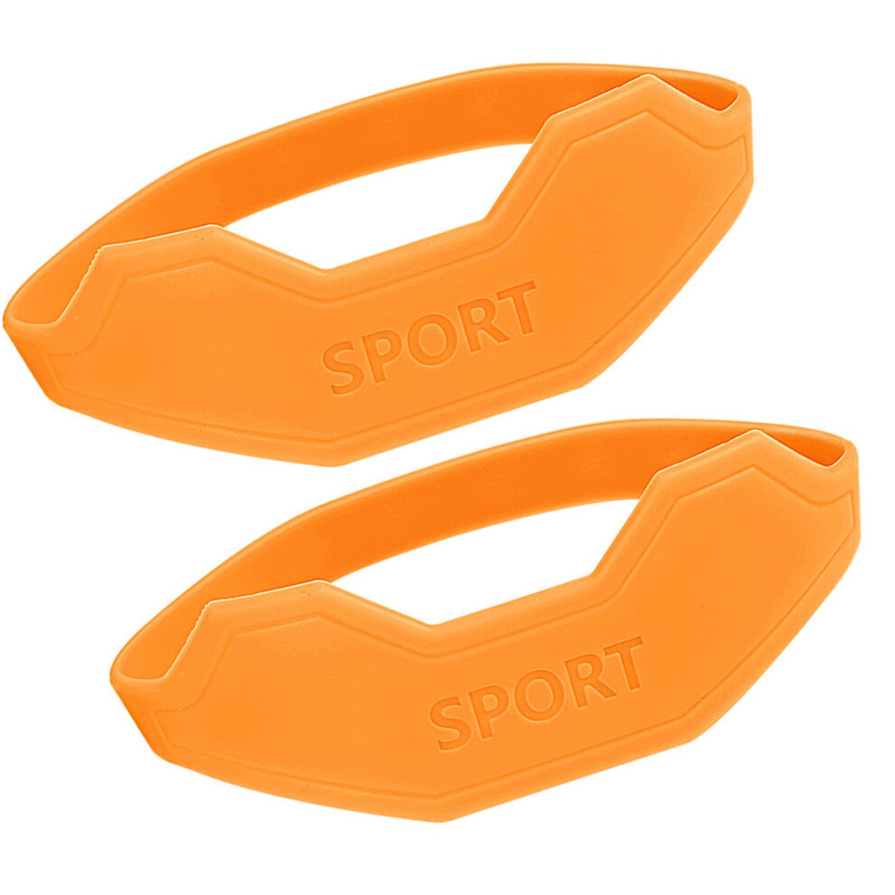 Orange Patella Knee Brace Breathable Elastic Silicone Patella Support For Men And Women Basketball Soccer Volleyball