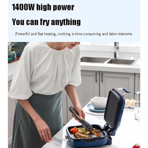 Pancake Pan Double-Sided Heating Fully Automatic Multi-Function Grill Pan 220V Green 2