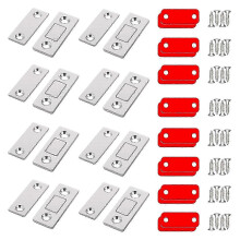 (As show, One size) Magnetic Catch, Ultra Thin Door Magnet, Pack of 8 Magnetic Clasp, Door Magnets, Self-Adhesive Door Closer-Good
